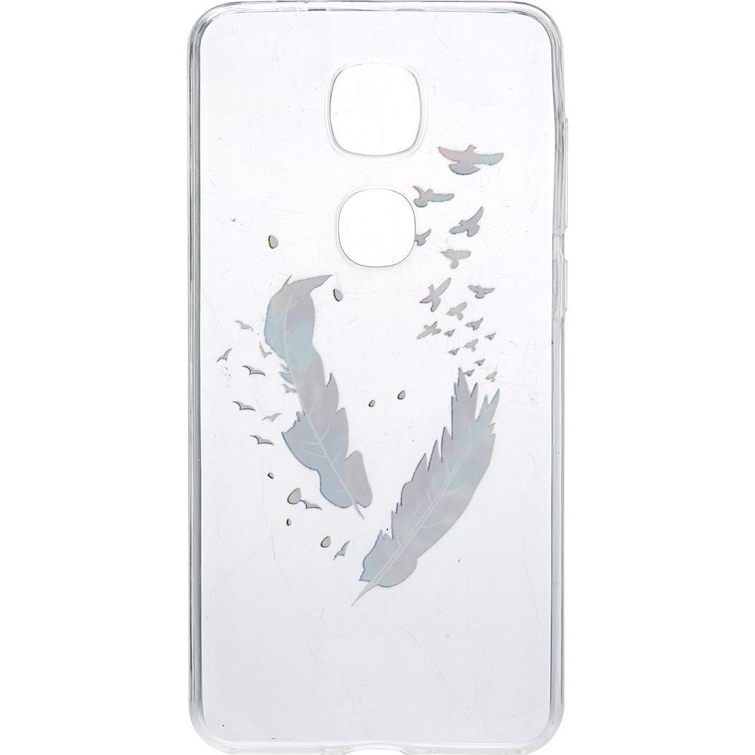 König Design Henna Cover für LeEco Le 2 Case Schutz Hülle Silikon Bumper Etuis Federn Bunt (LeEco Le 2), Smartphone Hüll...