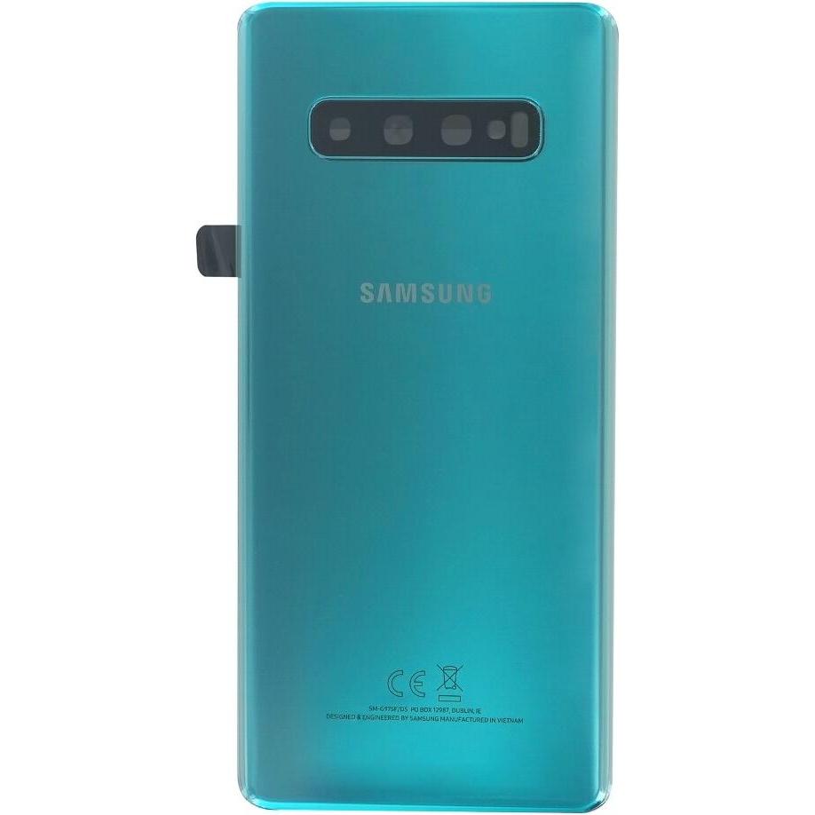 Samsung Back Cover G975 Galaxy S10 Plus grün GH82-18406E (Abdeckung, Galaxy S10+), Mobilgerät Ersatz
