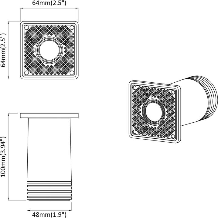 Produktbild vidaXL Möbelbeine