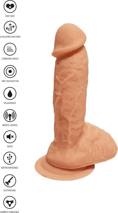 Produktbild ToyJoy Get Real Silicone Vibrating Dildo RC