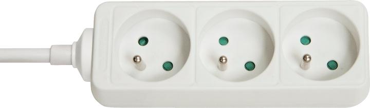 Lindy 3 way Mains Gang Socket FR France (3 x, CEE 7/5, 1.40 m)