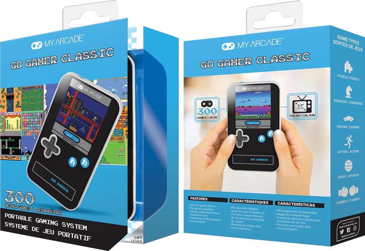 Produktbild MyArcade Go Gamer Classic 300 Jeu En 1 Noir Gris Et Bleu