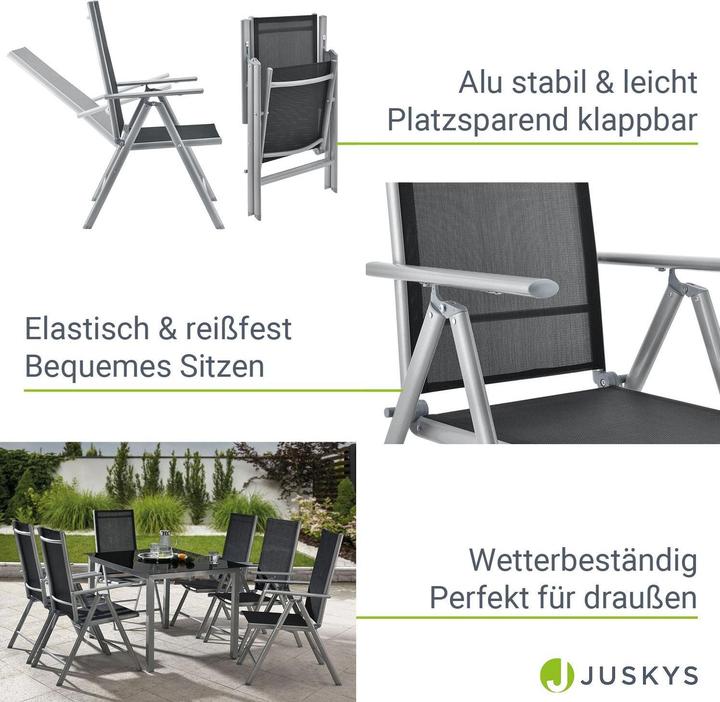 Image du produit Juskys Salon de jardin Milano (150 cm)