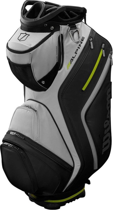 Actual product image Wilson - Alpine Cart Bag with Embroidery - Light Grey/Black