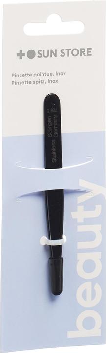 Sun Store Beauty Pincette Inox pointue noir mat