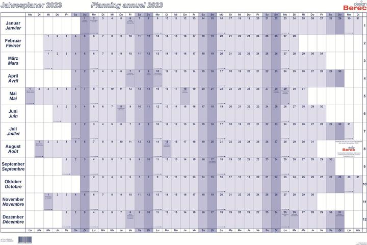 Actual product image Berec Year planner (60 x 90 cm)