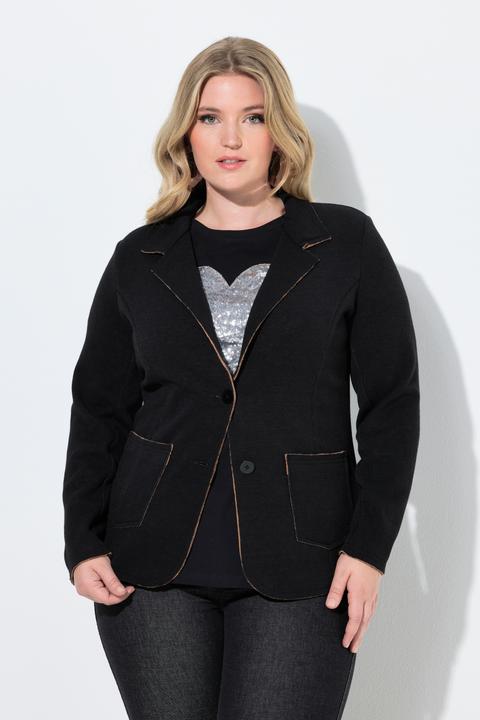 Produktbild Miamoda Strickblazer, Regular Fit, elastischer Strick, Reverskragen (44)
