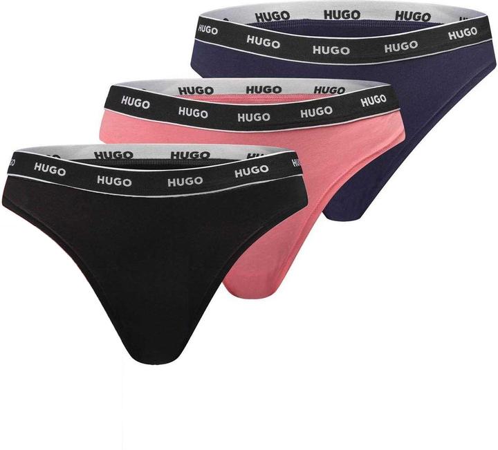 Produktbild HUGO Thong Stretch Baumwolle (3erPack) (M, 3er Pack)