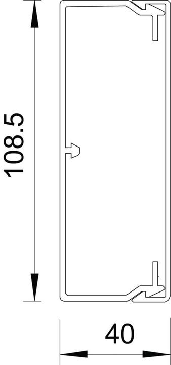 Produktbild OBO Bettermann OBO Wandund Deckenkanal WDK reinweiss (200 cm)