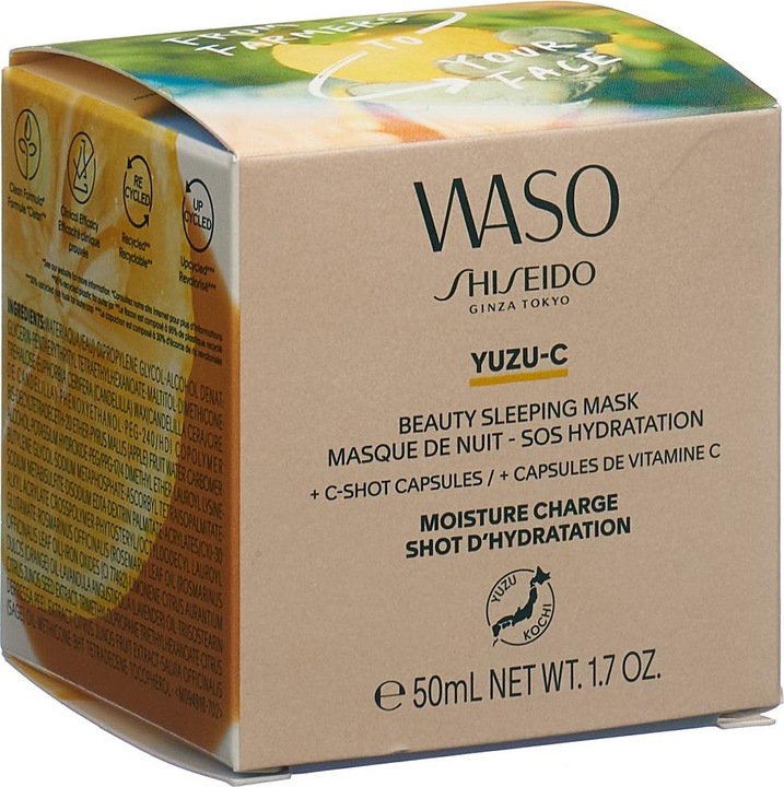 Actual product image Shiseido Waso - Yuzu-C Beauty Sleeping Mask (50 ml)