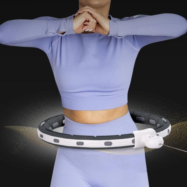 Image du produit HMS Hhm15 Hula Hoop Noir Avec Aimant Et Poids + Compteur (100 cm, 400 g)