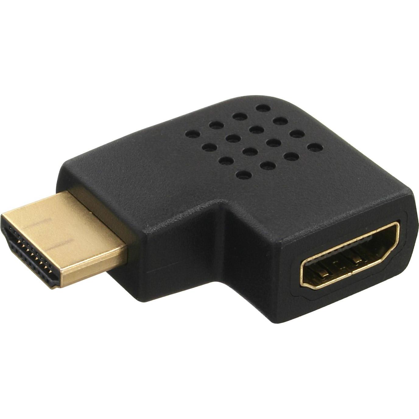 InLine HDMI Adapter (HDMI, 11.50 cm), Data + Video Adapter, Schwarz