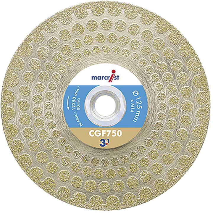 Marcrist Disco da taglio diamantato CGF750 125 mm 3in1