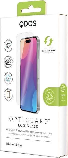 Produktbild QDOS Glas-Folie OptiGuard Eco Glass (1 Stk., Apple iPhone 15 Plus)