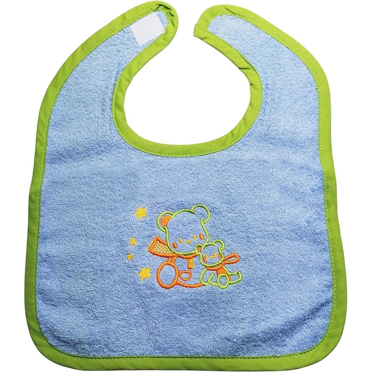 HTI-Living, Lätzchen, Baby Lätzchen 6-teiliges Set Teddy Blau