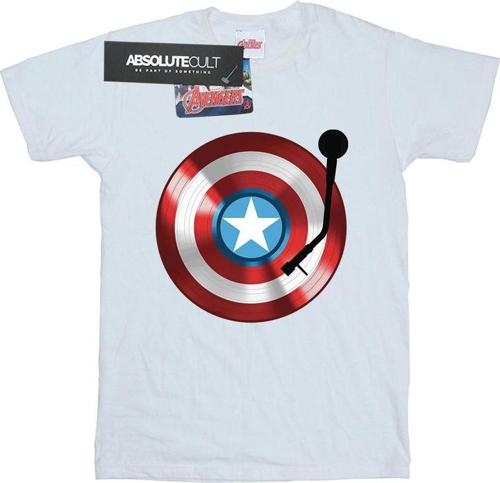 Immagine prodotto Captain America Turntable Maglietta Ragazzi (128)
