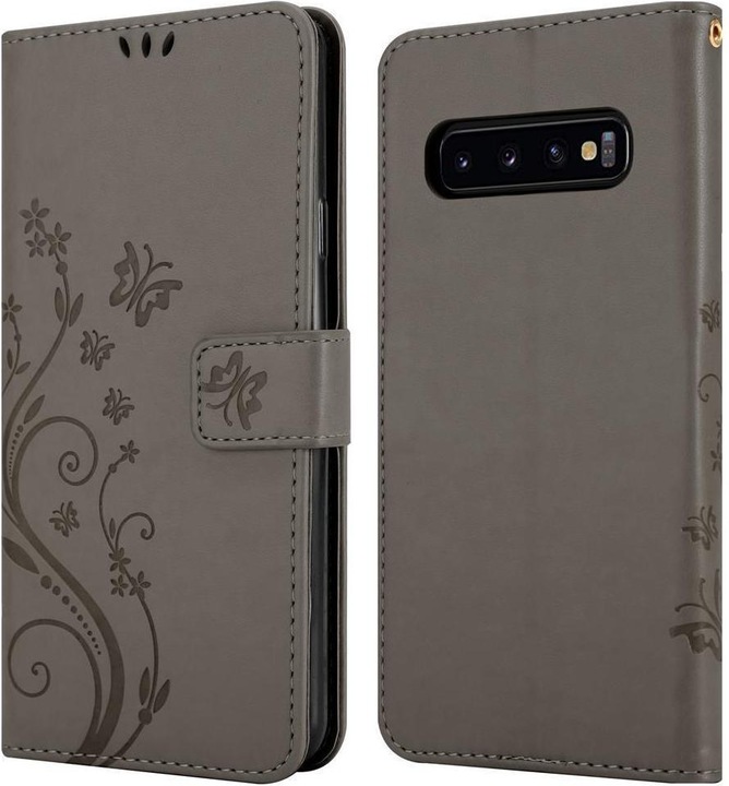 Produktbild Cadorabo Flower Book Cover (Samsung Galaxy S10+)
