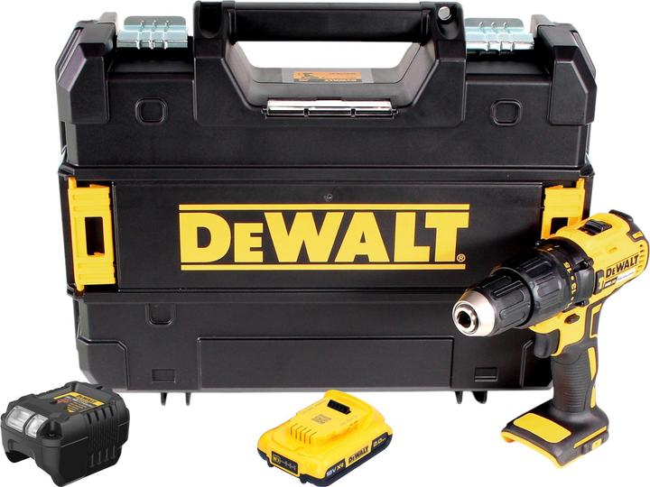 Produktbild DeWalt DCD 778 D1T Akku Schlagbohrschrauber 18V 65Nm + 1x Akku 2,0 Ah + Ladegerät + TSTAK