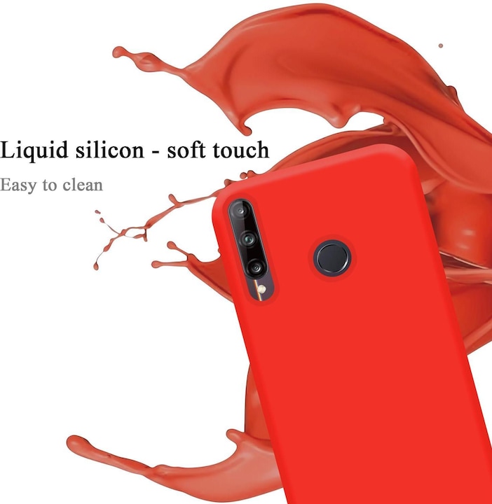 Actual product image Cadorabo TPU Liquid Silicone Case Cover (Huawei P40 Lite E)