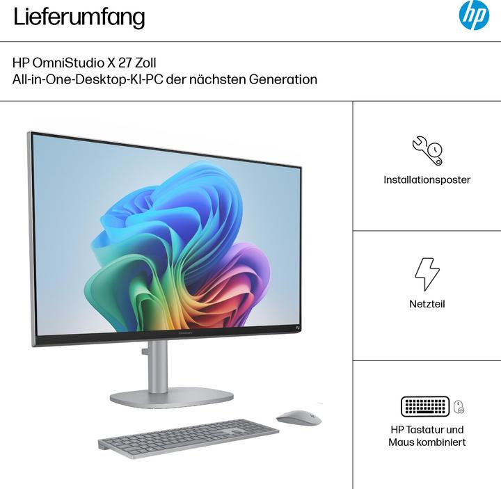 Produktbild HP OmniStudio X AIO 27-cs1075ng (Intel Core Ultra 7 256V, 20 GB, 1000 GB)