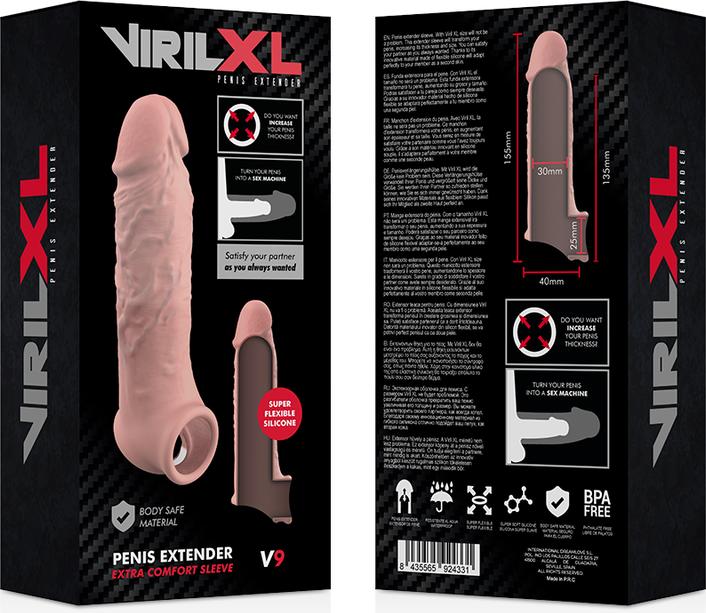 Produktbild Virilxl Penis Extender Extra Comfort Sleeve V9 Flesh