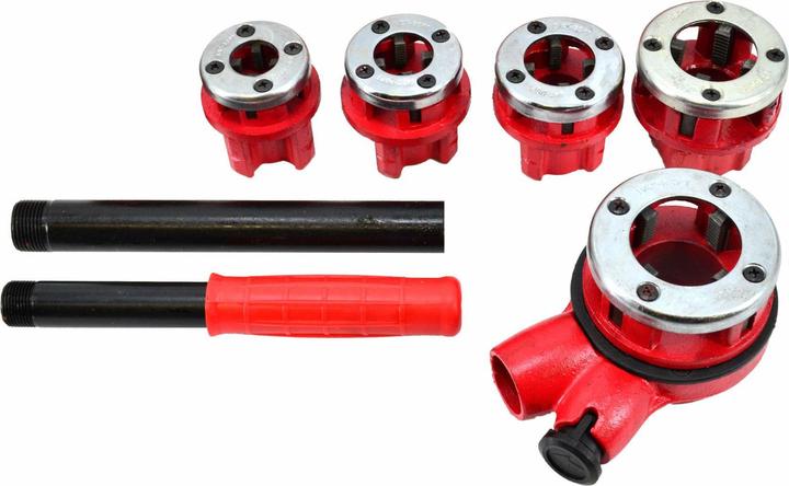 Actual product image Awtools GWINTOWNICA DO RUR 5szt. 3/8", 1/2", 3/4", 1", 1-1/4" ZESTAW WALIZKA (1", 1/2", 1/4", 3/4", 3/8")