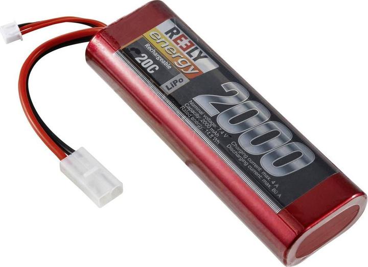 Actual product image Reely Model making battery pack (LiPo) 7.4 V 2000 mAh Number of cells: 2 20 C Hardcase Tami (7.40 V, 2000 mAh)