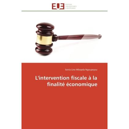 L'intervention fiscale à la finalité économique, Fachbücher