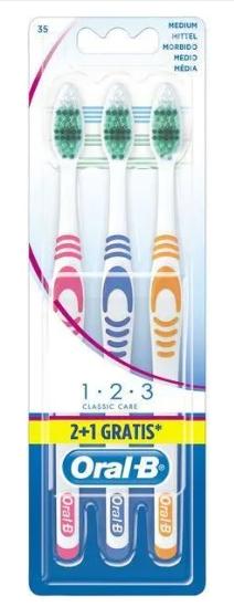 Produktbild Oral-B 1,2,3 Classic Care (Mittel, 3 x)