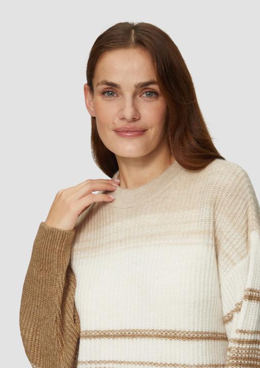 Actual product image S.Oliver Strickpullover Gestreifter Strickpullover im Relaxed Fit (46)
