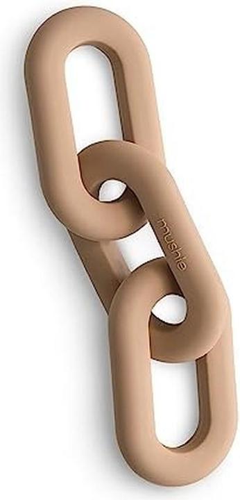 Actual product image Mushie Silicone teething ring Natural (3 Months)
