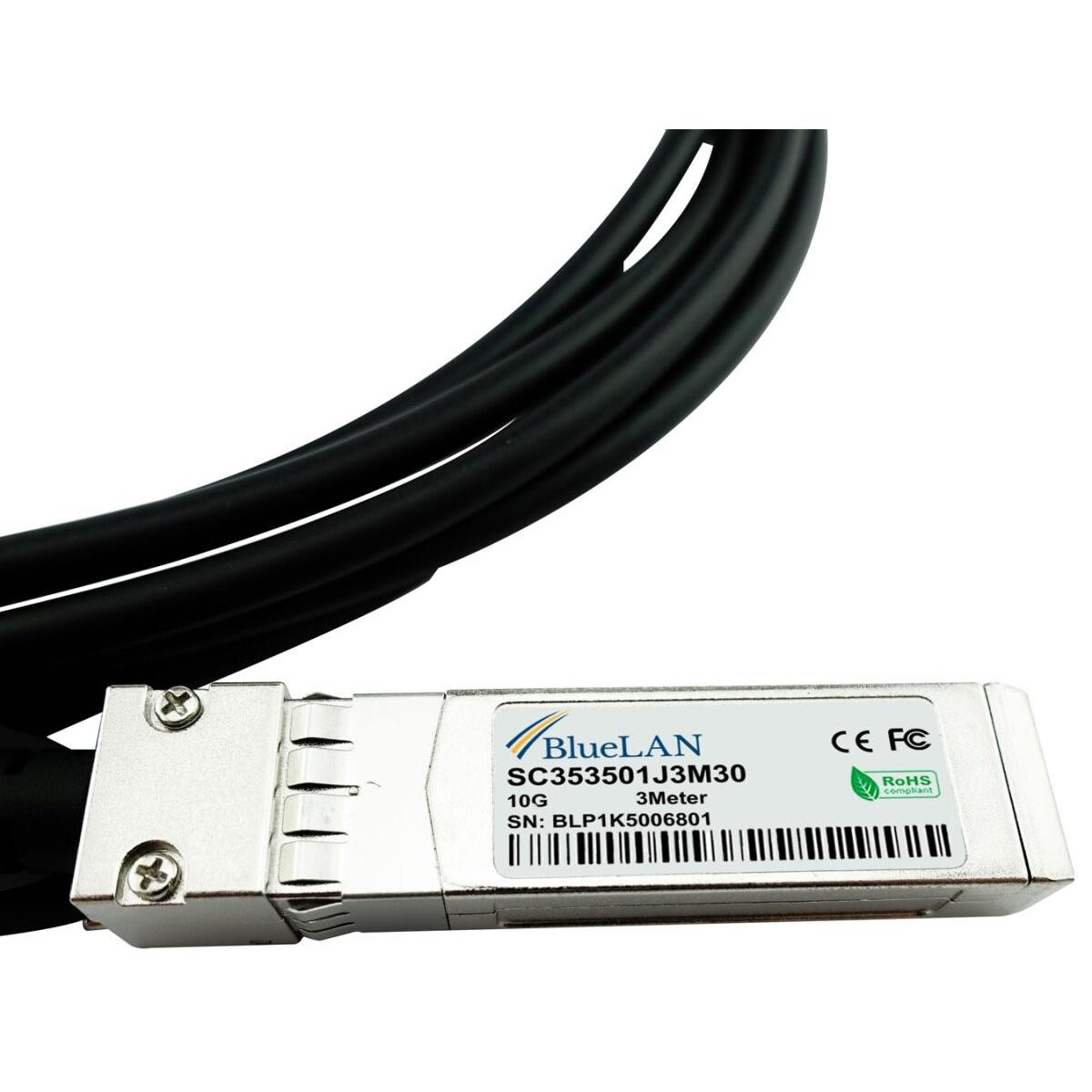 Thumbnail - BlueLAN Citrix 3007777 kompatibles DAC SFP+ SC353501J3M30, Transceiver, Schwarz