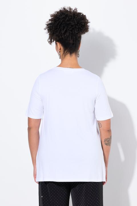 Actual product image Miamoda T-Shirt, A-Linie, Model-Motiv, Glitzersteinchen (50)