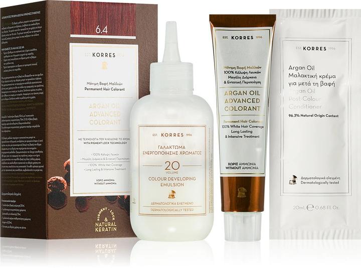 Immagine prodotto Korres Colore per capelli all'olio di argan (No. 6.4 - Rame Biondo Scuro)