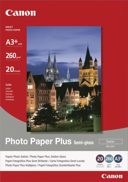 Produktbild Canon SG-201, Plus Semi-Gloss, 20 Blatt (260 g/m², A3+, 20 x)