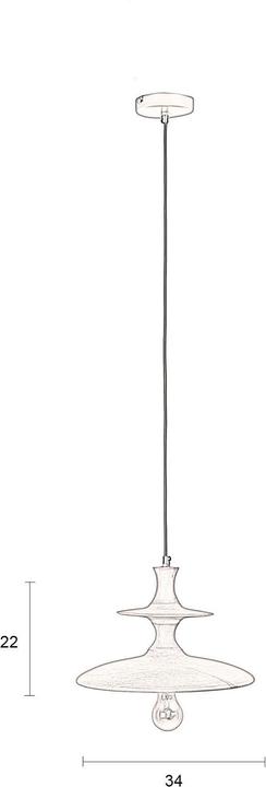 Productafbeelding Dutchbone Hanglamp Cath S Walnoot (E27)