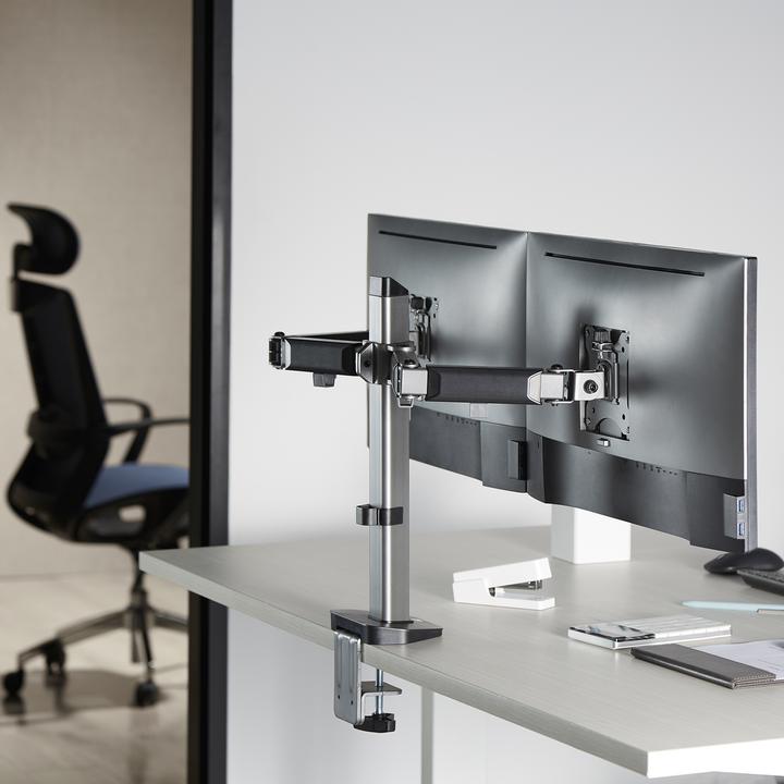 Produktbild ACT Monitor Desk Mount, 2 screens up to 32ö, gray (Tisch, 32")