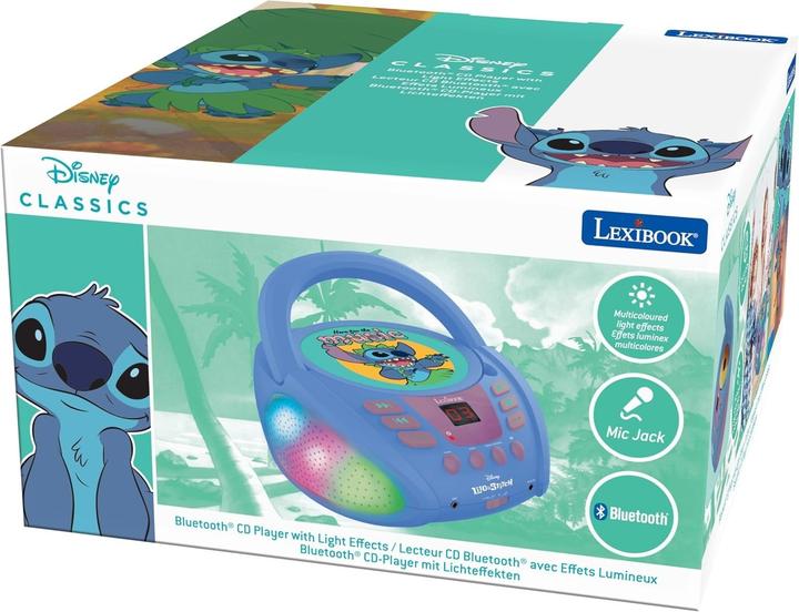 Actual product image Lexibook Stitch Bluetooth® CD Player with Lights (RCD109D)