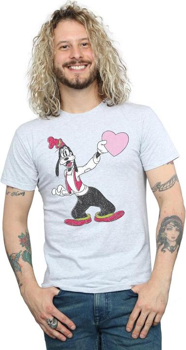 Actual product image Disney Mens Goofy Love Heart T-Shirt (5XL)