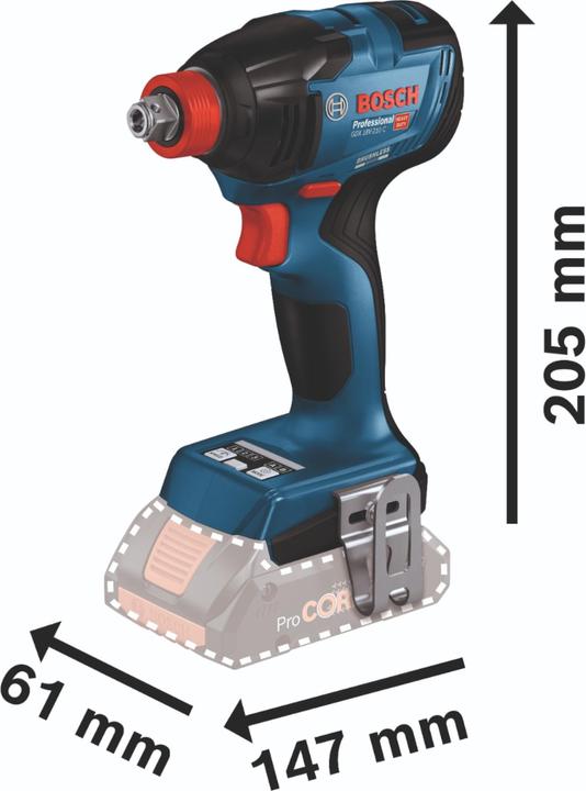 Clé à chocs sans fil GDX 18V-210 C, Boîte en carton