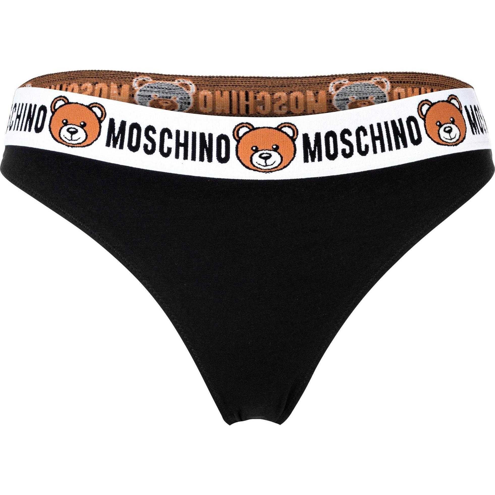 Thumbnail - Moschino, Damen, Unterhosen, Slip Casual Bequem sitzend, Schwarz, (S, 2er Pack)