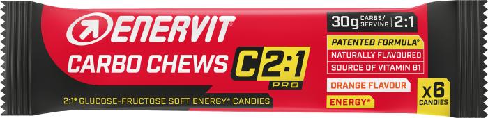 Produktbild Enervit Carbo Chews C 2:1 (Glukose-Fruktose-Bonbon, 1 Stk., 34 g)