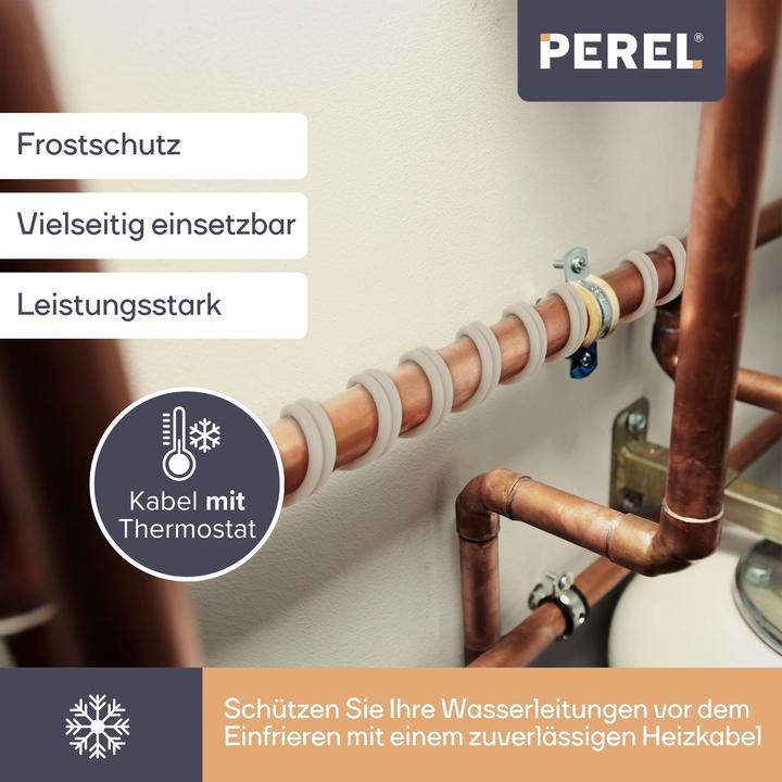 Produktbild Velleman Heizkabel Mit Frostschutzfunktion Und Thermostat - 12 m