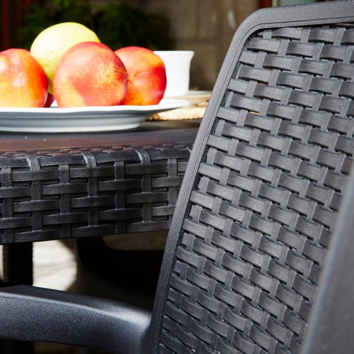 Actual product image ProGarden Regina stacking chair anthracite