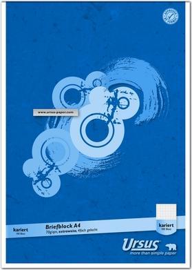Image du produit Ursus Bloc-notes (A4, Quadrillé, Non contraignant)