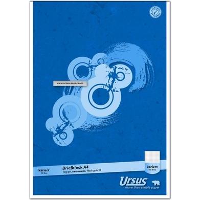 Ursus, Heft + Block, Briefblock (A4, Kariert)