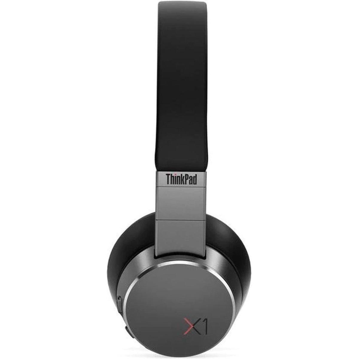 Lenovo Thinkpad X1 Active Noise Cancellation Headphone (ANC, 20 h, Kabellos), Kopfhörer, Schwarz, Gr