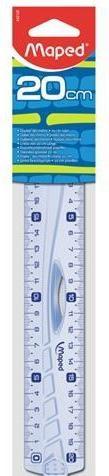 Maped Flachlineal Geometric, 200 mm, Kunststoff, mit Griff (20 cm)