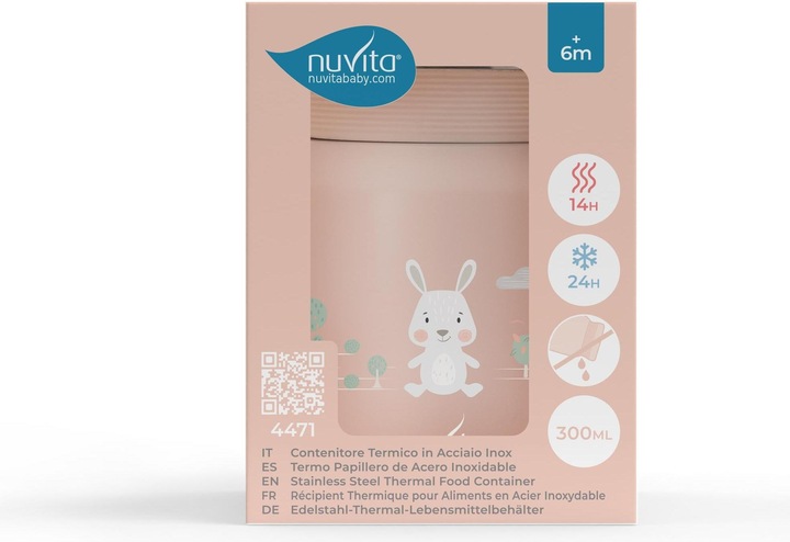 Image du produit Nuvita Récipient isotherme rose