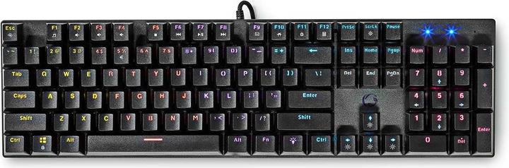 Produktbild Nedis Wired Gaming Keyboard USB Type-A Mechanische Tasten LED QWERTY US-Layout Stromversorgung über (Eng. Int., Kabelgebunden)